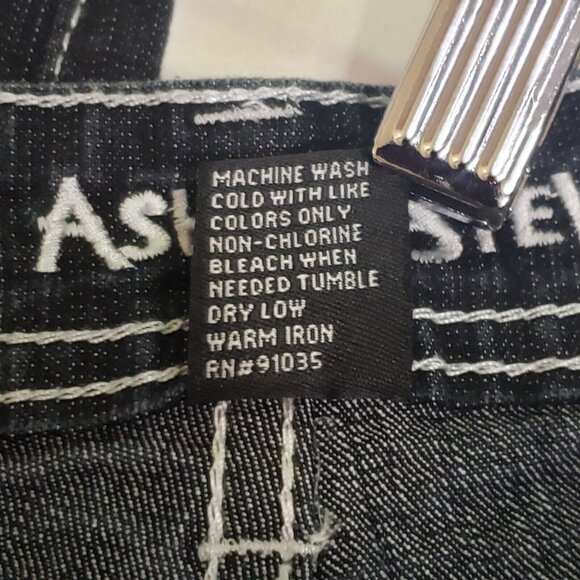 ASHLEY STEWART Denim Jeans Women's Size 14 Dark Blue Wash Citycore Dark Academia - Picture 5 of 16